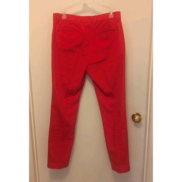 Tommy Hilfiger Men's Slim Fit Red Khaki Pants 32x29 - Picture 2 of 8